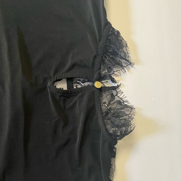 Anne Klein Black Lace Blouse - Picture 5 of 7